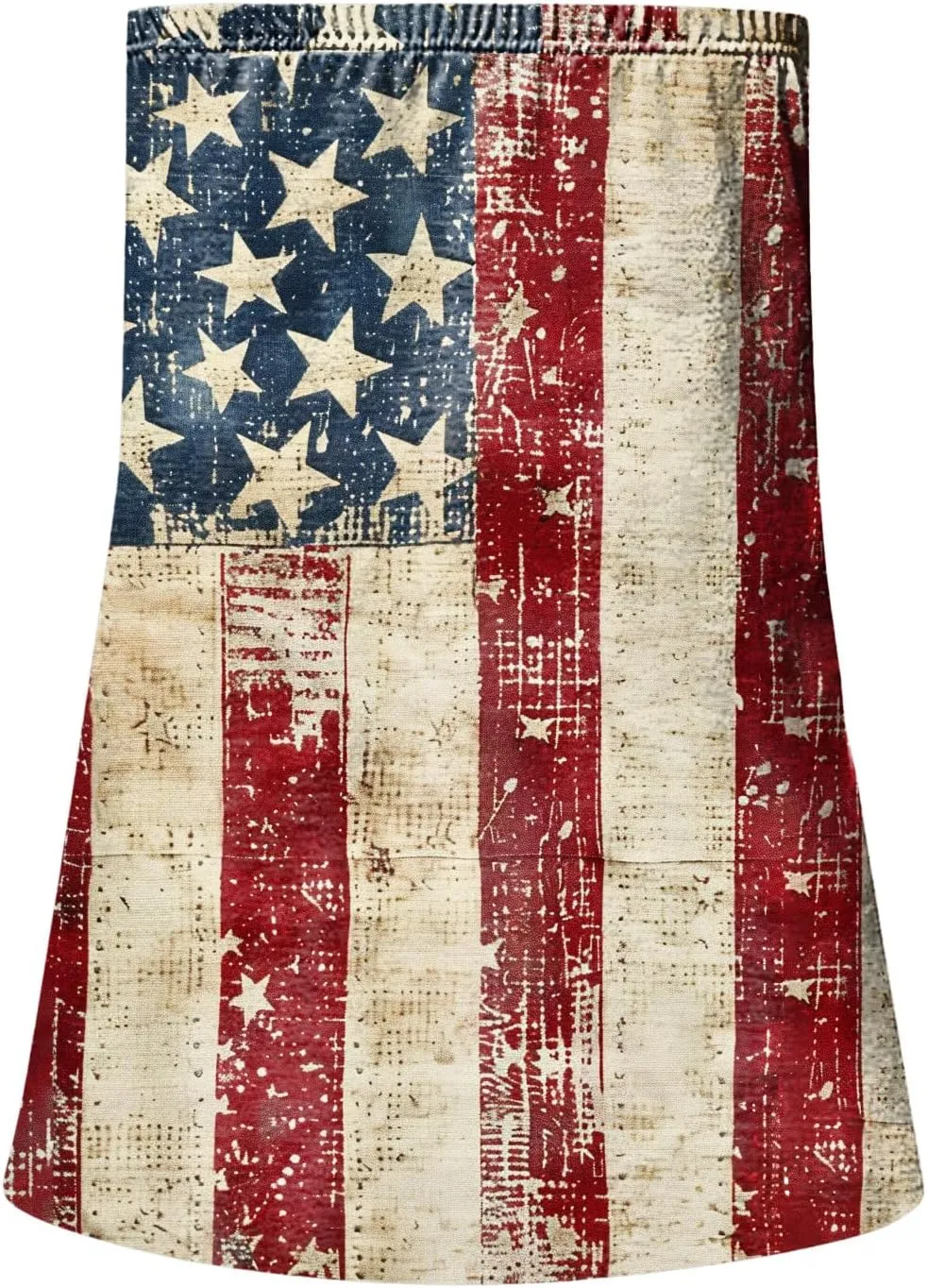 4Th of July Tank Tops for Women 2025 Striped Backless Strapless Top Sleeveless American Flag Smocked Strapless Bandeau Tanks