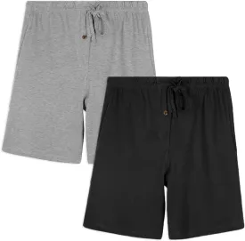 Andrew Scott Men's Lounge Shorts | Drawstring & Pockets Cotton PJ-Sleep Short Bottoms | Multi Packs