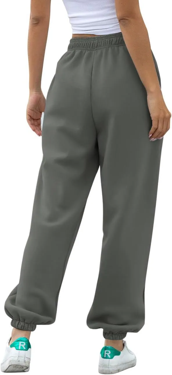 ATHMILE Women's High Waisted Sweatpants Workout Active Joggers Pants Baggy Lounge Bottoms