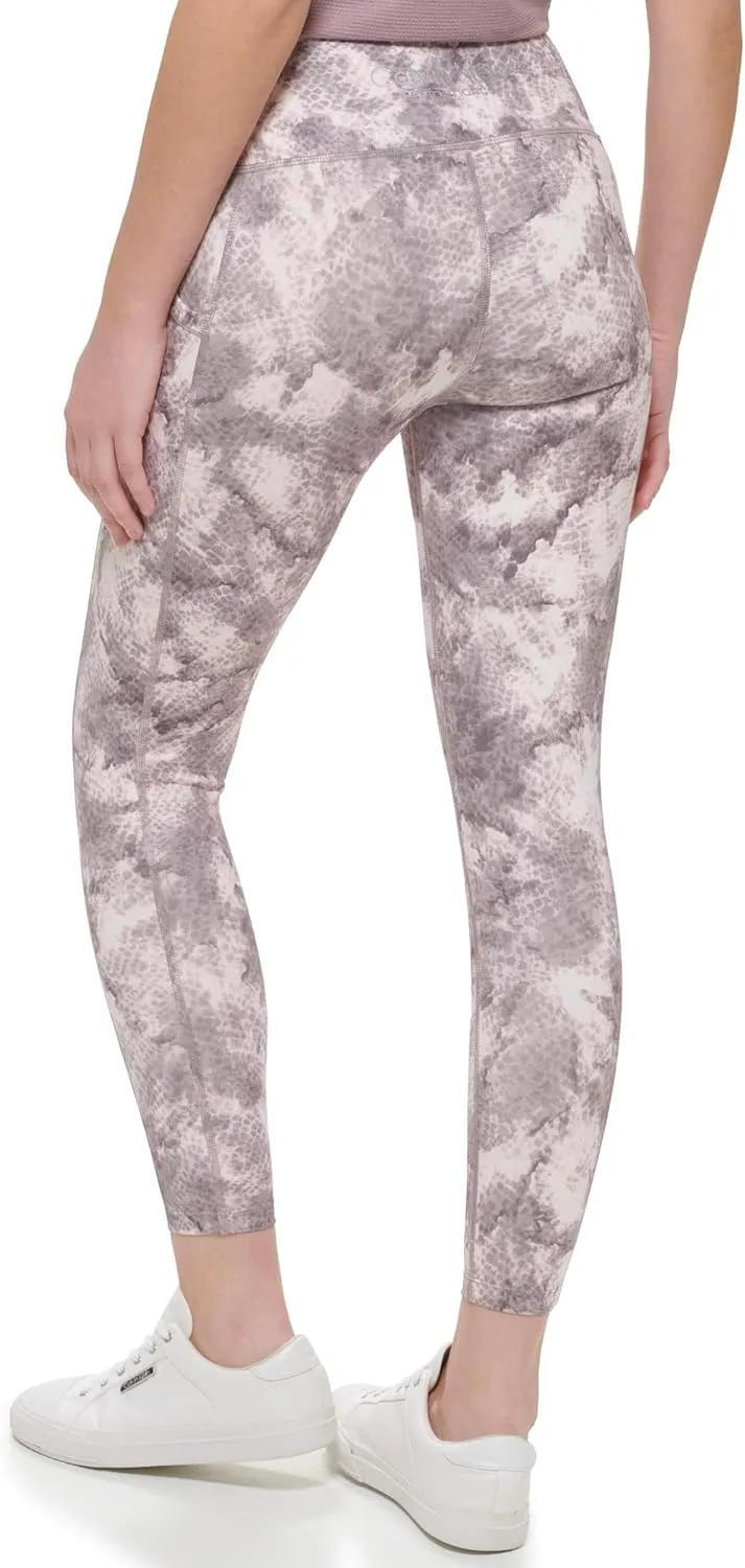 Calvin Klein Performance Women's Printed High Waist 7/8 Length Tight