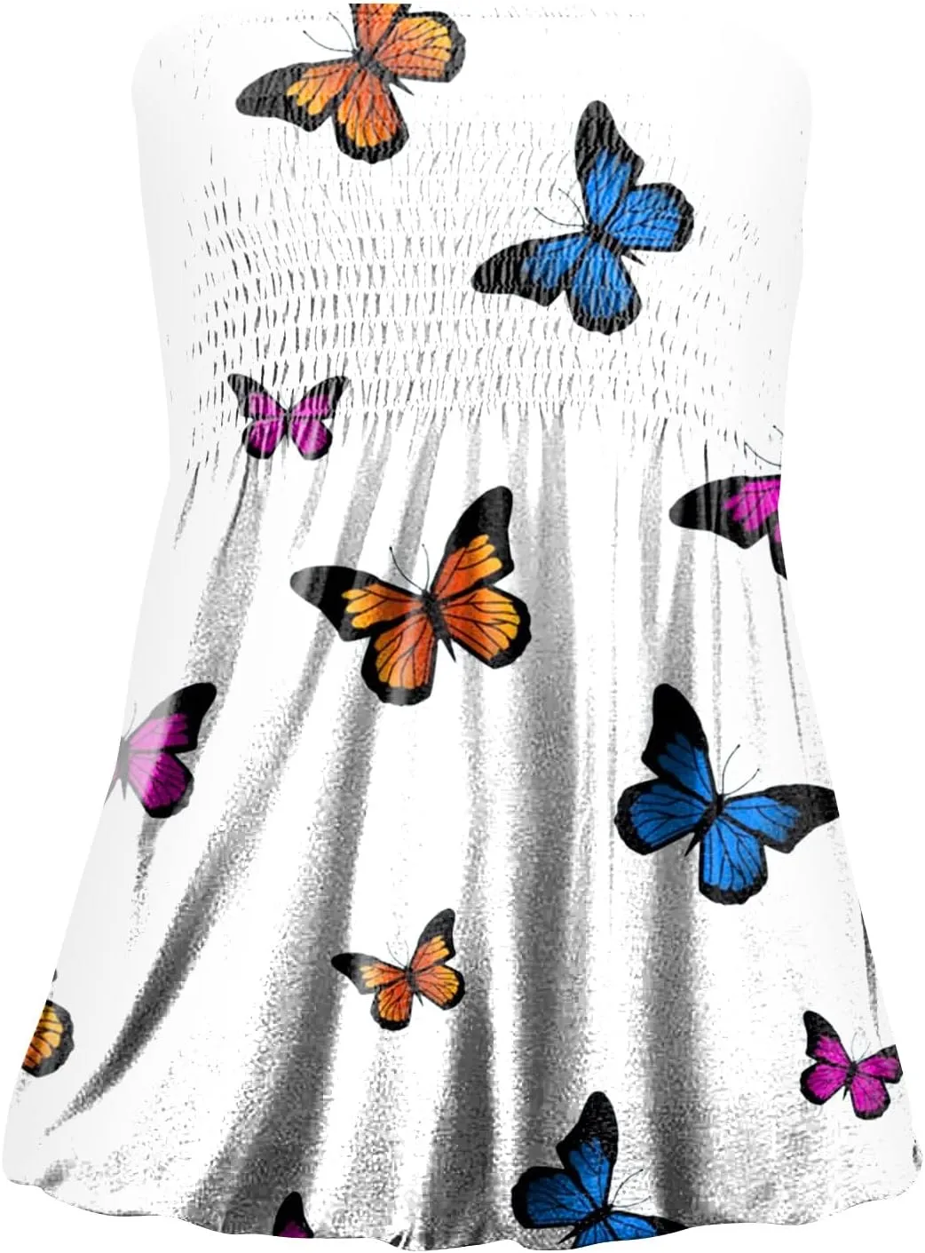 Cdiecer Tube Tops for Women Off Shoulder Top Strapless Tank Top Bandeau Sleeveless Shirts Summer Vacation Tube-Tops