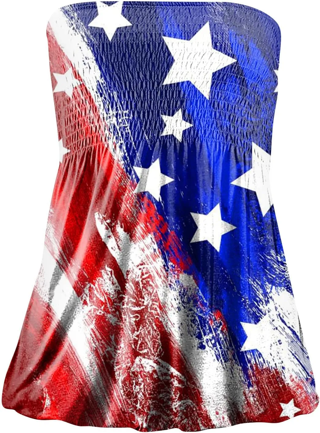 Cdiecer Tube Tops for Women Off Shoulder Top Strapless Tank Top Bandeau Sleeveless Shirts Summer Vacation Tube-Tops