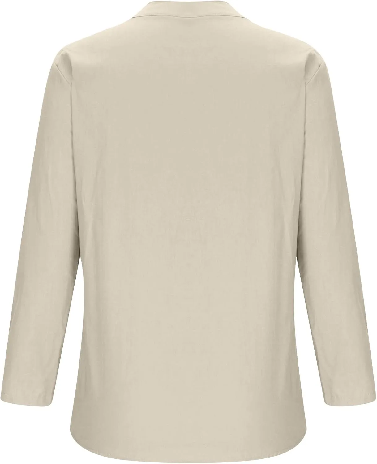 Ceboyel Women Cotton Linen Shirts Button Down Summer Blouse Roll-Up Sleeve Tops Tunic Trendy Boho Ladies Clothes 2023