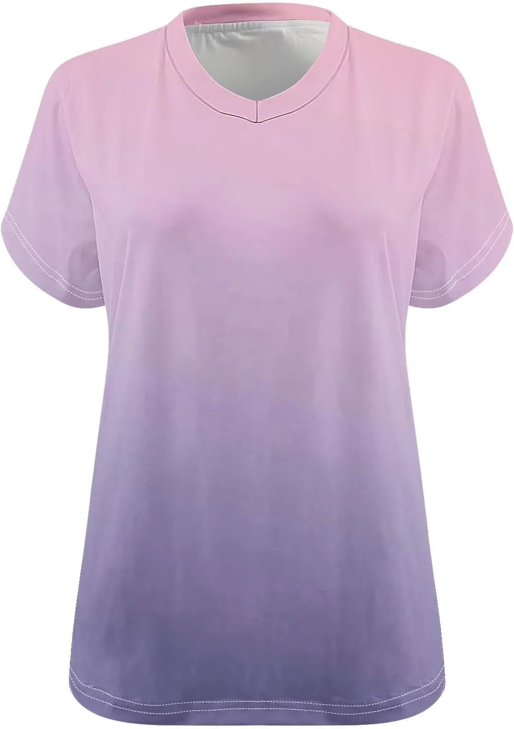 Custom T Shirts for Women, Womens Plus Size Tops Oversized V Neck Short Sleeve Summer Base Shirt Family T-Shirt