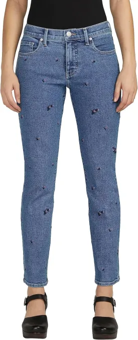 JAG Women's Cassie Mid Rise Slim Straight Leg Jeans & Pants-Legacy