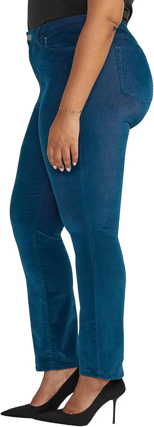 JAG Women's Plus Size Ruby Mid Rise Straight Leg Pants-Legacy