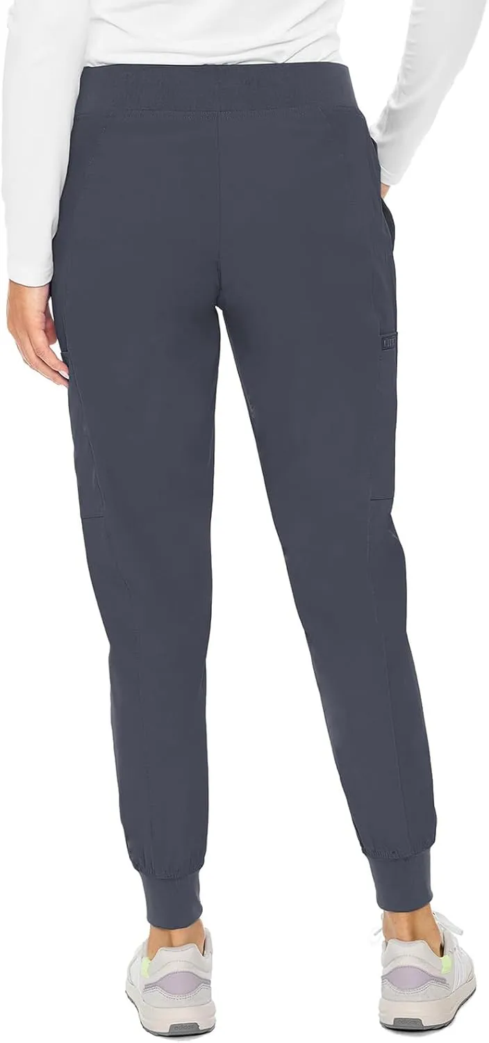 Med Couture Scrub Jogger Pants for Women, Seamed Bottoms with 4 Spacious Pockets MC8721