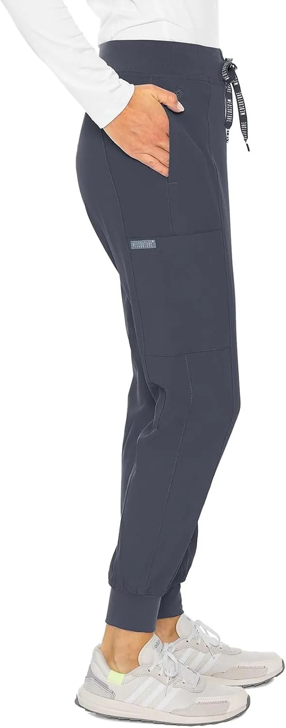 Med Couture Scrub Jogger Pants for Women, Seamed Bottoms with 4 Spacious Pockets MC8721