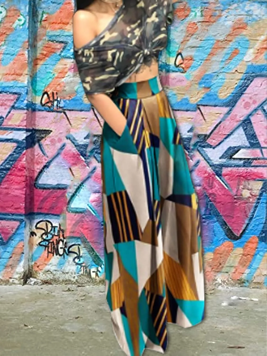 Palazzo Pants for Women Flowy Wide Leg High Waisted Trousers Long Dressy Bottoms