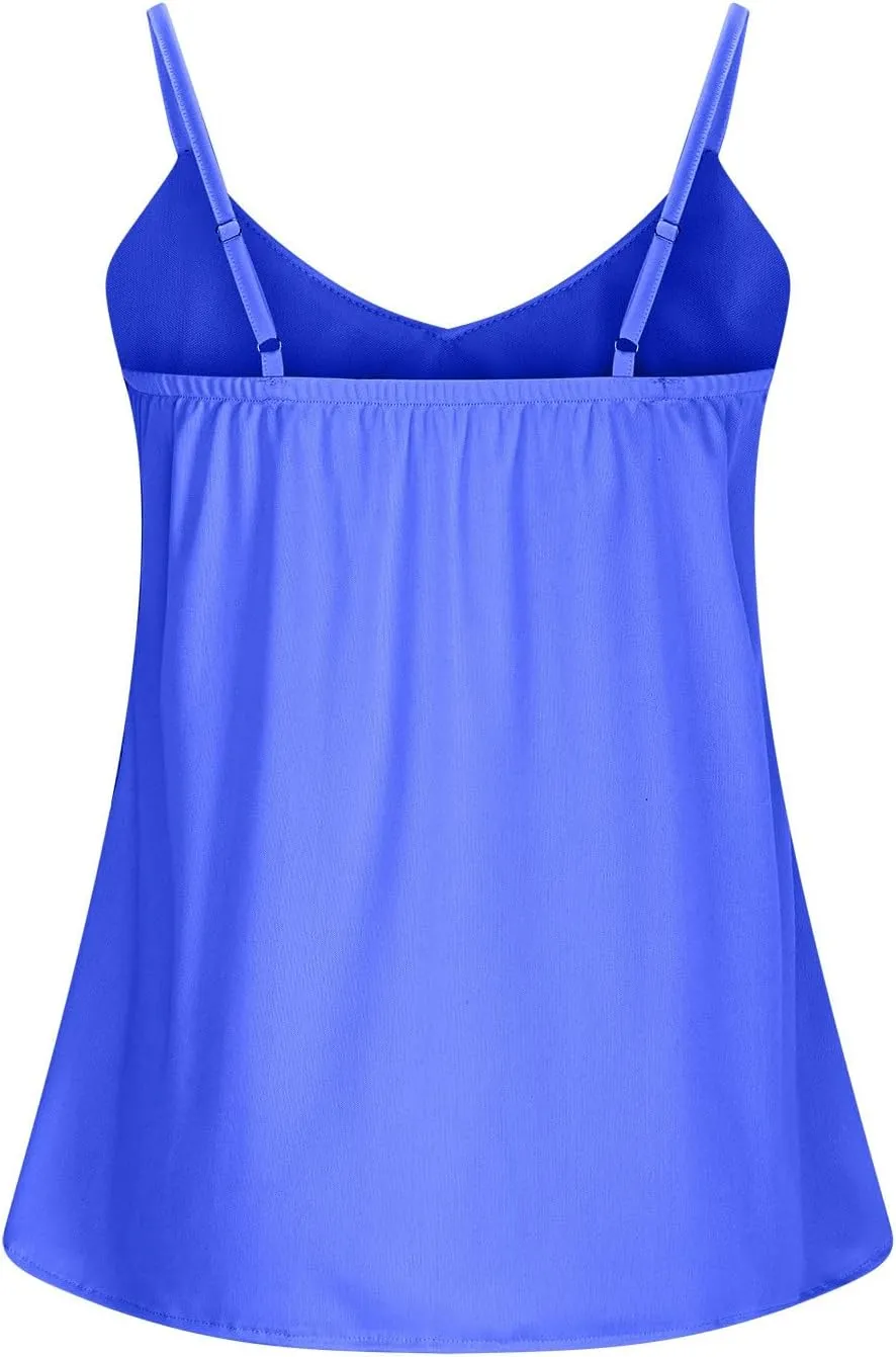 TANGNADE Women Sexy Sparkle Shimmer Cami Tank Tops Ladies Disco Sequin Camisole Blouse Sparkly Holiday Outfits